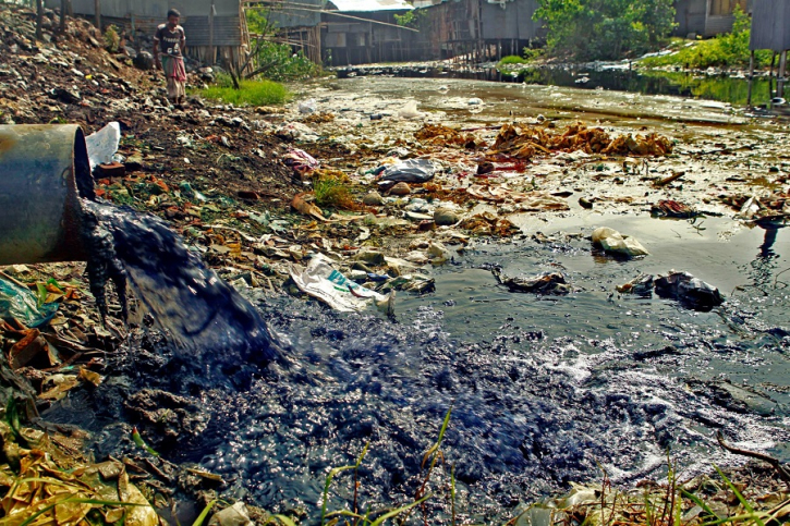 Factory waste being dumped in this way!