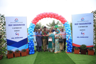 Boat launch for Cadet College Club members