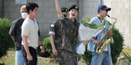 BTS star Jin finishes South Korean military service