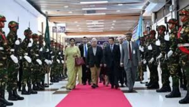 UN Secretary General Guterres leaves Dhaka