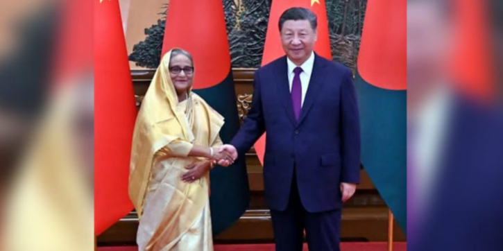 Chinese President Xi Jinping today assured Prime Minister Sheikh Hasina