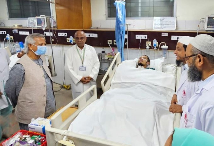 CA visits victims of mass uprising at neurosciences hospital